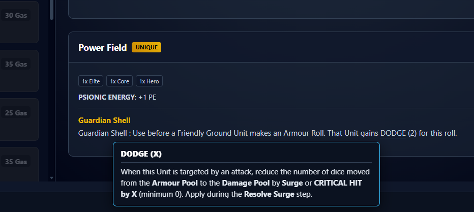 PLACE keyword glossary tooltip